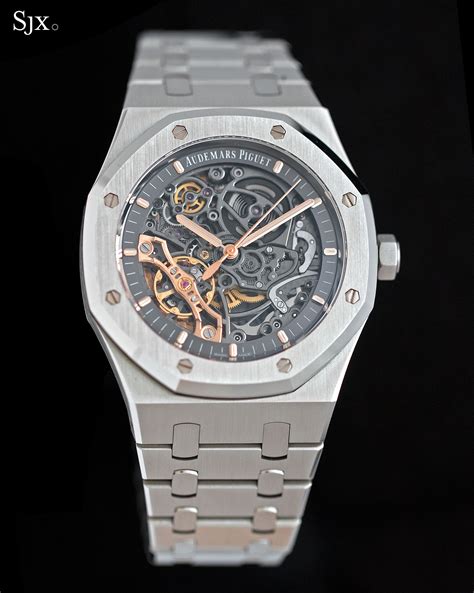 audemars piguet royal oak double balance wheel openworked price|Audemars Piguet oak case.